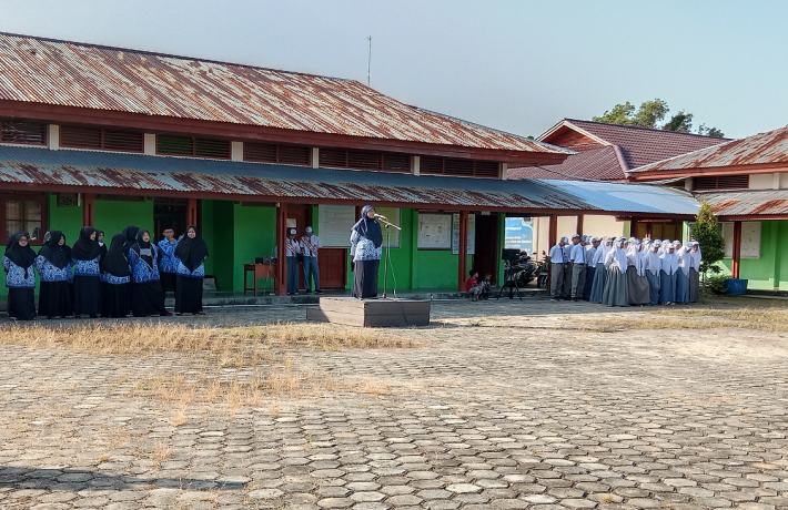 Apel Peringatan Hari Pendidikan Nasional Tahun 2022 SMA Negeri 1 Merbau